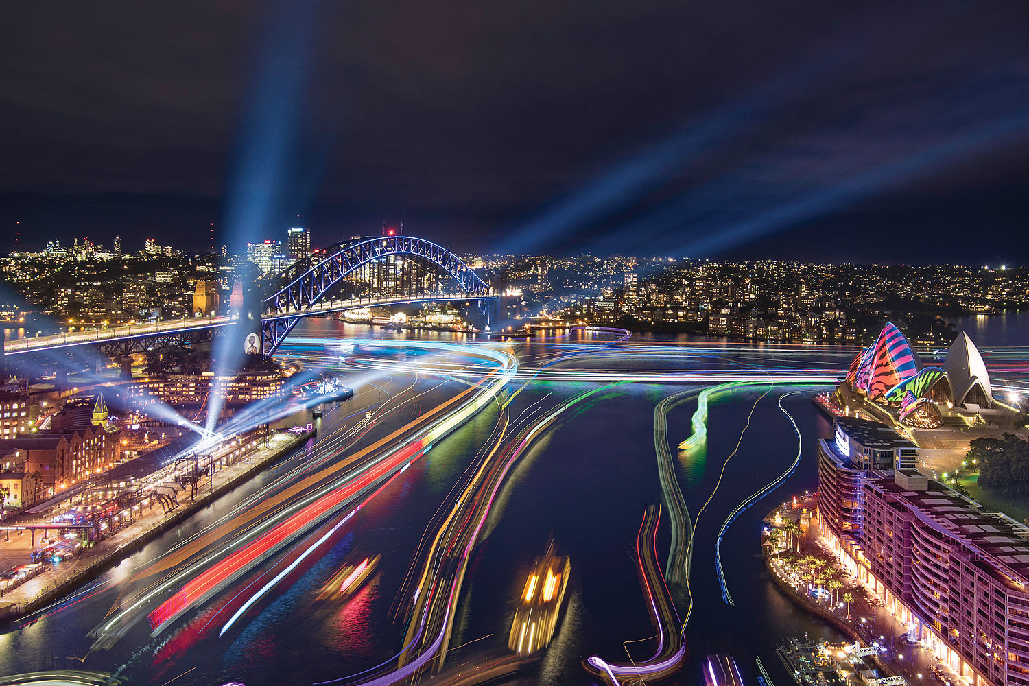 VIVID Sydney, Circular Quay, Lights, Harbour Cruise